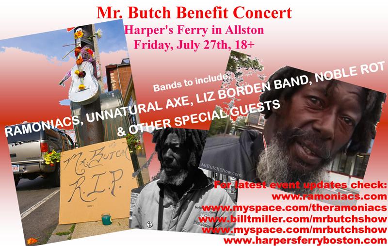 MR BUTCH BENEFIT CONCERT