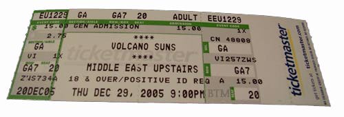 VOLCANO SUNS TIX